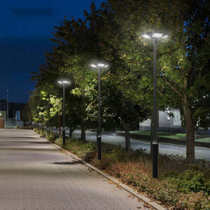 Farola solar Juming de 30W y 3 metros, iluminación exterior integrada con energía solar para patio y plaza - Product Image 2