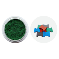 Carreaux en caoutchouc, vert, 5605 pigments