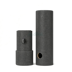 Personnalisez votre impression : tube en carton noir et blanc résistant aux enfants de 95 mm, tube en papier cartonné imperméable, gaufrage, papier artistique - Product Image 2