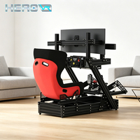 Simulateur de course automobile F1 économique HEROVR, machine de course d'arcade à petit écran pour magasin d'expériences VR