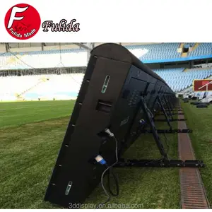 Layar Video Led Sewa Grosir P5 P6 P8 P10 Peraga Led Perimeter Luar Ruangan untuk Stadion Sepak Bola