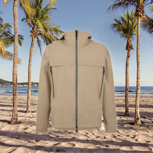 Blouson pour homme tendance 2026, coupe ample, automne, fermeture éclair, imperméable, coupe-vent, capuche, veste décontractée - Product Image 3