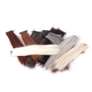 Fermaglio per capelli di cavallo nero in ciuffo di estensione per corse di cavalli per vendere a caldo ciuffo con Clip di lunghezza 15 "-16", 50g - Product Image 1