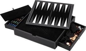 SHBC-tablero de <span class=keywords><strong>ajedrez</strong></span> de viaje de cuero personalizado, juego de mesa de cuero de lujo, juegos de viaje - Product Image 2