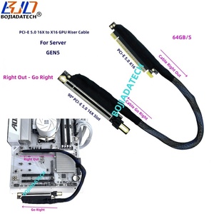 90 độ <span class=keywords><strong>PCI</strong></span> <span class=keywords><strong>Express</strong></span> Gen5 <span class=keywords><strong>PCI</strong></span>-E 5.0 <span class=keywords><strong>16X</strong></span> đến X16 Card đồ họa Riser Cáp 40cm 50cm 60cm 80cm cho l40s A100 H100 ai máy chủ - Product Image 4