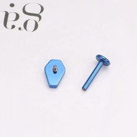 Neo-gótico ASTM F136 titanio cuerpo Piercing joyería ataúd oreja Piercing Stud Daith lóbulo cartílago nariz Stud