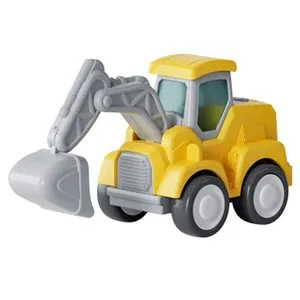 8PCSプレスカーおもちゃ建設トラックスクイーズおもちゃトミカおもちゃ車のダイキャストモデル
