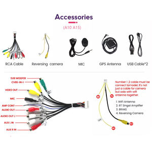 Écran tactile universel 9 pouces 2 din android Radio stéréo lecteur multimédia navigation gps carplay pour <span class=keywords><strong>FIAT</strong></span> <span class=keywords><strong>500</strong></span> 500l 500x126 131 - Product Image 4