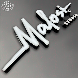 Letras LED con Iluminación Frontal sin Bordes y Placa Trasera |   Letrero con Logotipo Iluminado en Marco <span class=keywords><strong>Invisible</strong></span> Personalizado - Product Image 1