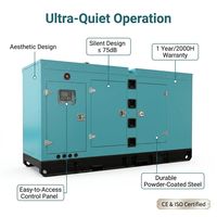 500kVA Baudouin Super Silent Dieselgenerator 400kW 50/60Hz Schallgedämmt 3-Phasig mit Automatischer Umschalteinrichtung (ATS)