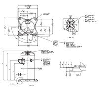 Compresseur de réfrigérateur ZR144 VR144 pour COPELAND VR144KSE-TFP-522 ZR144KCE-TFD-522 ZR144KYE-TFD-522 VR190KCE ZR190KCE