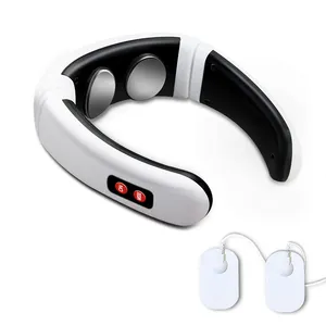 USB recarregável Design Pulso Voice Mini Pescoço Massageador elétrico sem fio Pescoço Massageador