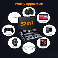 Kit de tournevis de précision AXTH 52 en 1, kit de réparation magnétique en alliage, outil de réparation électronique portable mini pour téléphone