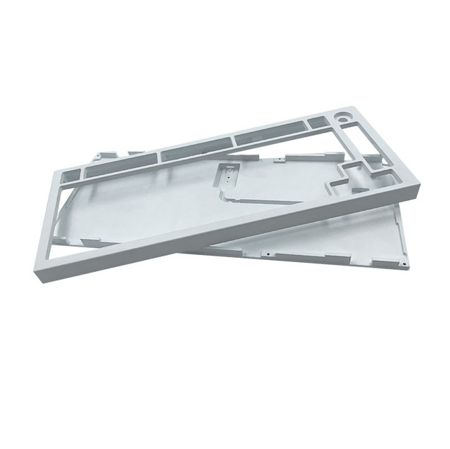 Custom Lightweight Durable CNC Machined Aluminum Alloy Keyboard Case for Mechanical Keyboards Stainless Steel Material