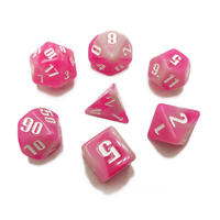Vente flash - Jeu de dés de qualité supérieure en résine, dés à six faces, mélange de deux couleurs