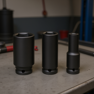 Juego de llaves de impacto largas Fervi de 10 mm, 12 mm y 14 mm para reparación automotriz - Product Image 3