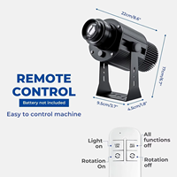 Projecteur publicitaire LED lumineux pour mur extérieur en aluminium, étanche IP67, personnalisable, pour porte, sol, signalisation rotative, CRI90