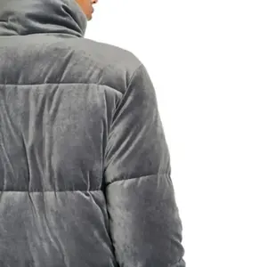 Vestes d'hiver réversibles imperméables de haute qualité à col montant, coupe-vent chaudes en daim polyester/coton, service OEM, design personnalisé - Product Image 4