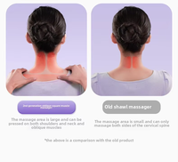 Oreiller de massage intelligent avec contrôle de la minuterie pour soulager le cou et les épaules, design portable