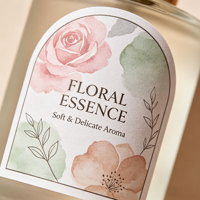 Étiquettes autocollantes personnalisées pour flacons de parfum, rouleaux de luxe avec estampage à chaud doré, logo en relief, autocollants imprimés en papier adhésif en gros