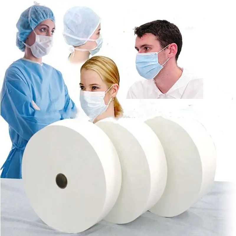 % 100% PP nonwoven maske malzemesi süper yumuşak cilt dostu SSS Spunbond örme olmayan kumaşlar