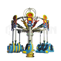 Manèges électriques de parc d'attractions, 16 places, manège Airborne Shot, équipement de divertissement extérieur pour enfants à vendre