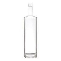 Botol Minuman Keras Kosong 700ml 750ml Untuk Rum Whisky Vodka Spirit Dengan Tutup Gabus Untuk Minuman Keras Whisky