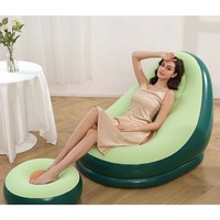 Portable Gonflable Pliant Paresseux Canapé Tatami Chaise Pouf Puff Canapé pour Salon & Fête Cadeau Ensemble