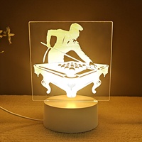 Lampes de nuit LED 3D en forme de ballons sportifs, en ABS, à intensité variable, alimentées par USB, décoration intérieure, cadeaux créatifs, éclairage intérieur, vente en gros