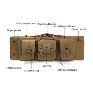 SIVI 두꺼운 방수 600D 헤비 듀티 36 인치 핸들 휴대 어깨 배낭 전술 더블 가방 총 케이스 - Product Image 6