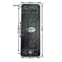 Module d'amplificateur de subwoofer en aluminium Getshow 2 CH 6000W, plaque de haut-parleur professionnelle, classe D, crossover audio bidirectionnel, processeur DSP