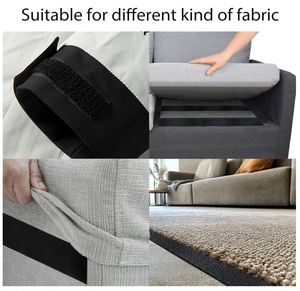 Hot Selling Curtain Self-<b>adhesive</b> With Nylon Back <b>Adhesive</b> Double Sided Velcro Black and White <b>Hooks</b> and Loops - Product Image 3