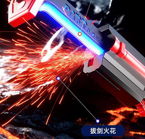 Spada Giocattolo in Plastica con Effetto Scintillante, Luce LED Multicolore, Fodero e Effetto Fiamma Realistico, Regalo di Compleanno per Ragazzi - Product Image 2