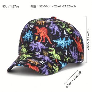 Produit très vendu, casquette de baseball pour garçon, impression numérique, voitures, dinosaures, enfants, printemps, été et automne, pare-soleil - Product Image 2