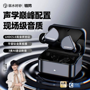 Weak Water Time Sand Zirconium Potential In-Ear Bluetooth Earphones Lhdc5.0 High Quality Audio Sports Gaming With Type-C - Product Image 2