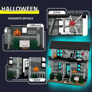 2026 Hot Halloween Haunted <strong>House</strong> <strong>Building</strong> Blocks Set Halloween Spooky Horror <strong>House</strong> <strong>Bricks</strong> with Mini Figure Toys for Gift - Product Image 2