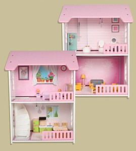 Maison de poupée miniature en bois à faire soi-même, kit de meubles pour maison de poupée, échelle 1:24, jouets créatifs pour maison de poupée, modèle d'appartement nordique - Product Image 6