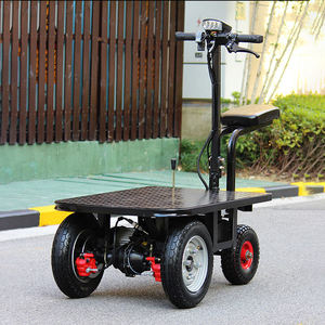 Carretilla Metálica Eléctrica de Plataforma de 4 Ruedas de Alta Resistencia, Multifuncional, con Sistema de <span class=keywords><strong>Doble</strong></span> Freno de Disco, Personalizable OEM, para Compras y Carga - Product Image 2
