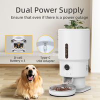 Distributeur automatique de nourriture pour animaux de compagnie OEM 5L intelligent avec caméra Wifi, application Tuya, enregistrement vocal, pour grands chiens