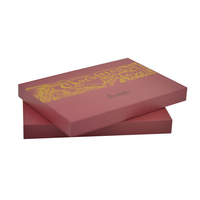 Boîtes cadeaux de chocolat en carton rigide vides et personnalisées écologiques du fabricant, 2 pièces, estampage à chaud du logo, dossier de stratification mat