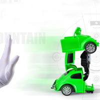 Juguete Promocional, Coche Transformable en Robot, Juguete de Coche Deformable con Transformación de un Botón, Velocidad 360 para Niños