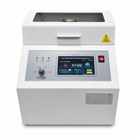 Testeur automatique de tension de rupture d'huile isolante pour transformateur, analyseur de tension de rupture d'huile isolante 80 KV AC220V ASTM D1816 IEC60156