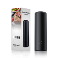 Ensemble Moulin à Sel et Poivre Électrique Vente Chaude 2025, Fonctionnement sur Piles, Moulin de Cuisine Automatique en Métal Durable