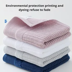 100% Pure Cotton Quick-Dry Bath <b>Large</b> Size Face <b>Towel</b>, Solid Color Weaving, Suitable for Home and Hotel Use - Product Image 4