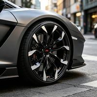 Jantes de voiture noires de 15, 16, 17, 18, 19, 20 pouces, 5*120, 5*114.3, 5*100, roues forgées pour Audi, Mercedes, Maybach, W124, BMW
