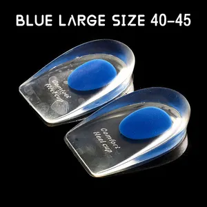 Cuscinetto per tacco in Silicone trasparente mezza dimensione ammortizzante soletta invisibile per tacco alto in PU solette per scarpe