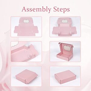 Cajas de Regalo de Papel Corrugado Rosa Reciclables Personalizadas al por Mayor para Envío y Almacenamiento - Product Image 6