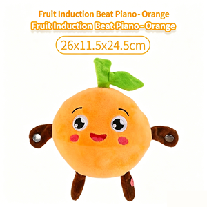 Giocattolo Interattivo in Peluche Hopearl Fruit Induction Beat Piano - Chitarra Sensoriale a Forma di Frutta Completamente Aggiornata, Giocattolo Sonoro Interattivo Banana Fragola Carota - Product Image 4
