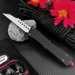 Couteau de poche multifonctionnel EDC pour l'extérieur, à ouverture coulissante, en acier D2, avec manche en aluminium, OEM, portable, pour le camping et la survie - Product Image 2
