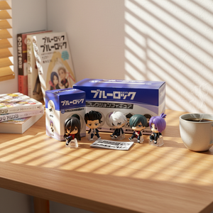 Lot de 5 figurines <span class=keywords><strong>anime</strong></span> Q Version bleues Losk Igarashi Gurimu Mikage Reo en PVC, boîte mystère, jouets capsule, décoration de bureau, vente en gros - Product Image 3